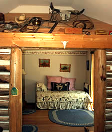 Master bedroom of O'Hair cabin